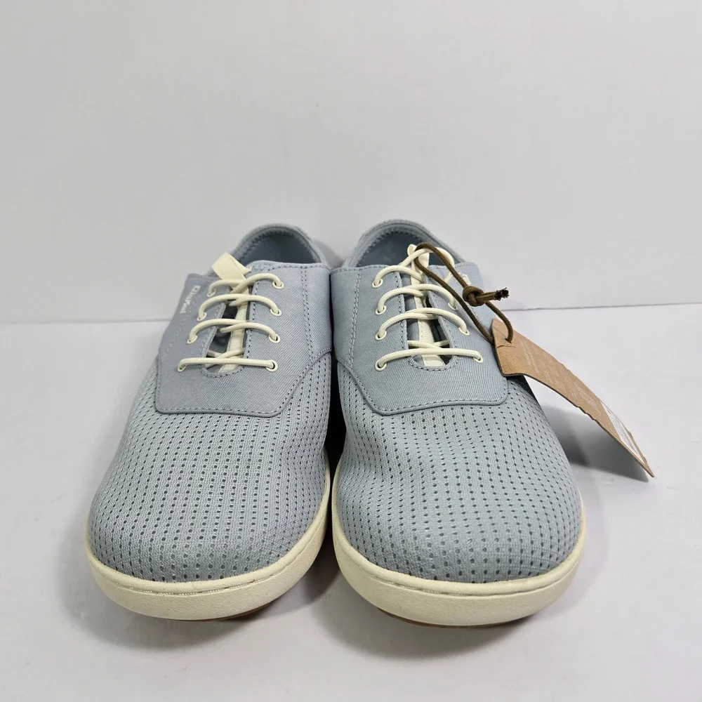 OluKai Nohea Moku Mens 8.5 Light Denim Boat Shoes Sneakers 10283-DNDN NEW